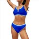 thumbnail image 2 of Trajes de Baño Deportivos para Mujer, Conjuntos de Dos Piezas de Cintura Alta y Corte Alto, Trajes de Baño Deportivos. Azul Real S, 2 of 7