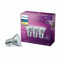 thumbnail image 1 of Philips LED PAR16 E26 50W Equivalent Energy Saving Light Bulb, Dimmable Soft White (2700K) 3-Pack, 1 of 4