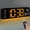 Orange, variant on Digital Wall Clock Large Display Remote Control Auto Dimming Night Light DST Date Temp for Home Bedroom Decor