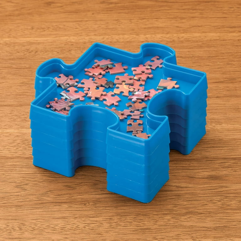 Jigsawpuzzlesmart Assorted Confetti Small Plastic Storage Bin - 6 Pack