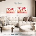 thumbnail image 4 of Elephant Stock Rose Gold World Map Wall Art - Horizontal Canvas Wall Art - Living Room Wall Decor - Map Canvas - Orange And Red Decor - 36" x 24", 4 of 8