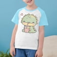 thumbnail image 3 of RXIRUCGD 2025 Vêtements d'Été pour Enfants Tout-Petits Garçons Filles Mode Mignon Col Rond Imprimé Manches Courtes Haut, 3 of 7