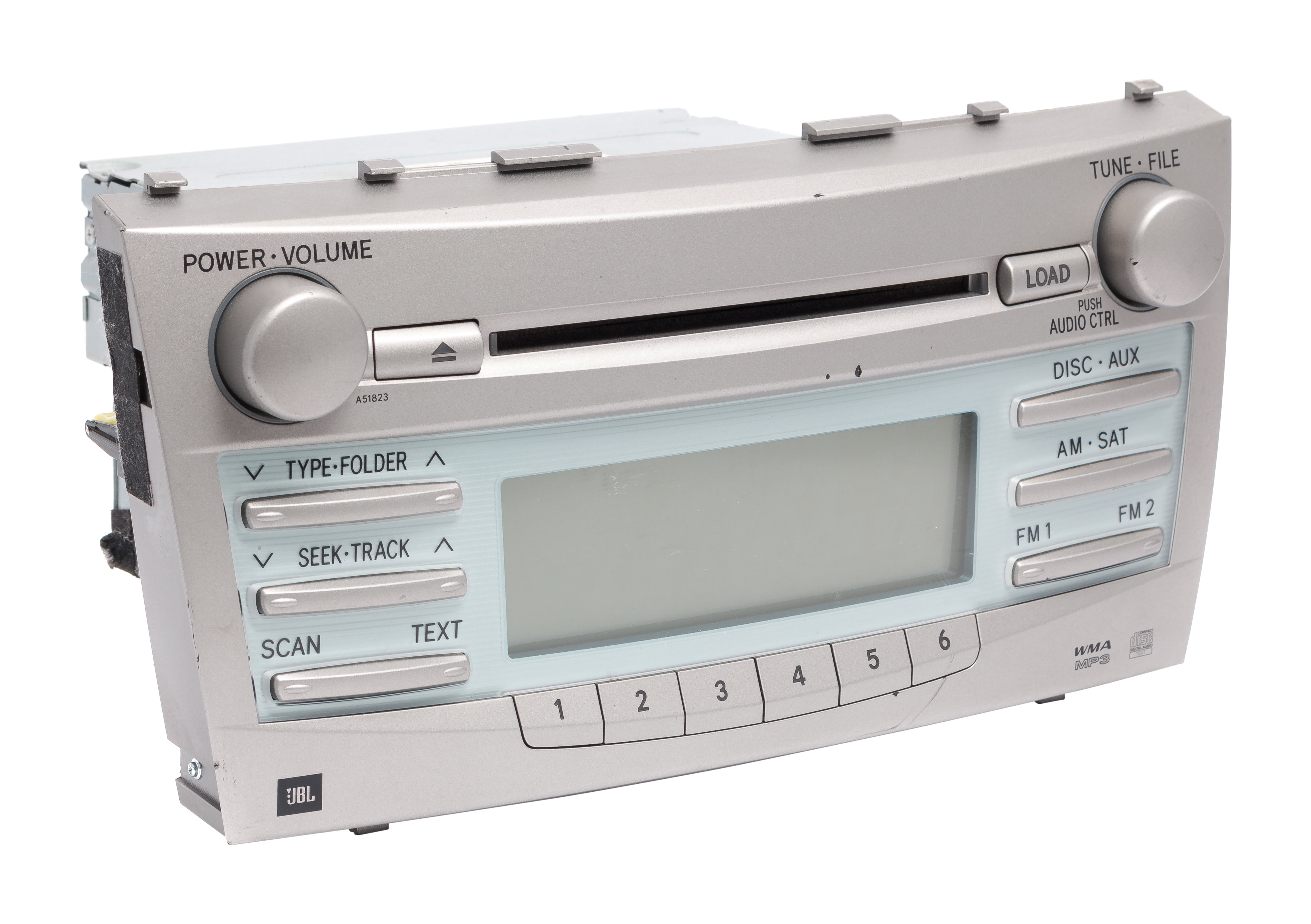 Restored 20072009 Toyota Camry AMFM Radio and CD MP3 Player Part 8612006190 Face A51823 (Refurbished)