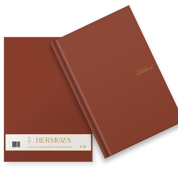 DESIGNER HARDCOVER JOURNAL-RUSTICA-LINED/RULED NO BLEED PAPER-GOLD FOILED-SATIN SILK BOOKMARK