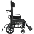 thumbnail image 6 of Karman Healthcare KM5000F-TP-16 KM5000 16 in. seat Lightweight Reclining Transport Wheelchair with Removable Desk Armrest, 6 of 6