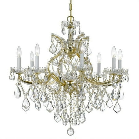 

Crystorama Lighting 4409-GD-CL-S Maria Theresa - Eight Light Chandelier in Classic Style - 28 Inches Wide by 27 Inches High Clear Swarovski Strass Gold Finish
