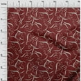 thumbnail image 3 of oneOone Rayon Maroon Fabric Floral & Craft Projects Decor Fabric Printed By The Yard 56 Inch Wide, 3 of 4
