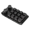 thumbnail image 1 of USB Mini Custom Keypad, Programming Macro Keypad Keyboard with 12 Mechanical Keys 2 Knobs  Red Switch for PC Gaming Multimedia, 1 of 8