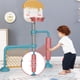 thumbnail image 4 of Soporte con canasta de baloncesto Costway y puerta de fútbol Altura regulable 106 x 37 x 110-156 cm, 4 of 10