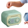 thumbnail image 1 of Alcancías electrónicas, cerradura con contraseña, bonita decoración para el hogar, caja de dinero automática, cajero automático, máquina de ahorros verde, 1 of 8