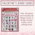 thumbnail image 2 of Sweet Treats Valentine's Day Bingo Cards 20 Pieces for Women Men Family School Classroom Home Friends Birthday Valentine Holiday Party Favors Gift Basket Fillers Love Activities Supplies, 2 of 7