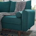 thumbnail image 4 of Modway Revive Upholstered Fabric Loveseat in Teal, 4 of 8
