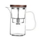thumbnail image 1 of Tetera de vidrio de borosilicato, tetera, infusor extraíble para té suelto, 550 ml Mango transparente, 1 of 9