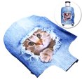 thumbnail image 2 of 18-20 Inch 3D Printed Luggage Cover Ripped Cat Pattern Stretchy Suitcase Cover Zipper Travel Luggage Cover, 2 of 7