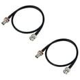 thumbnail image 1 of Wireless Microphone Antenna Extension Cable 2ft with BNC Connector, 2-Pack for Rack Mount Systems,2 x extension line,Photo Color, 1 of 7
