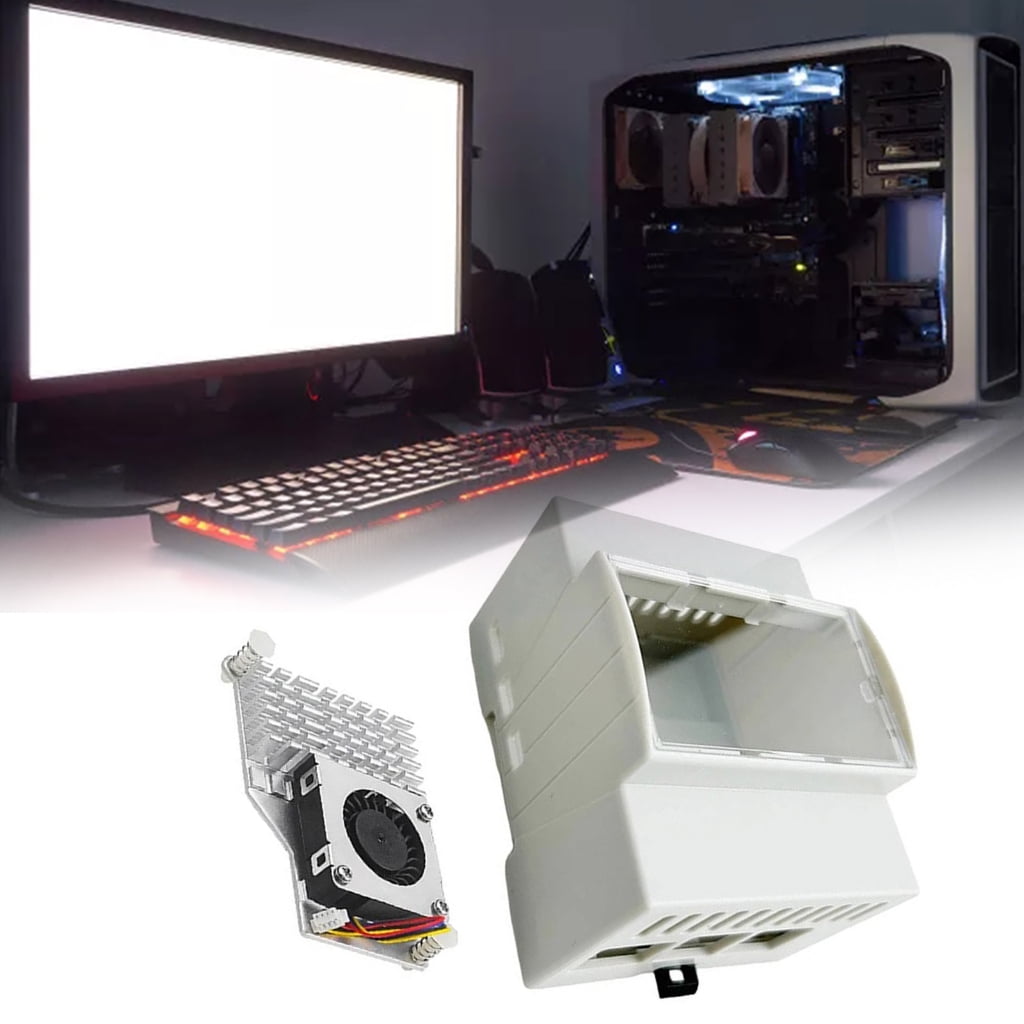 Drrntien ABS Housing Case Cooling Box for RPI5 Board DIN Rail Shell Secure and Snug