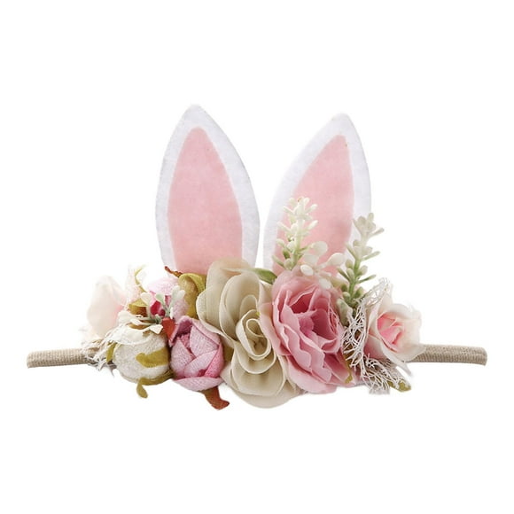 Diadema de orejas de conejo, accesorios para peinar el cabello navideño, durante 0-4 años niñas para niños Estilo C