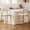 2pcs Beige Seat +Wood-Grain Metal Leg, variant on ChenyueFurn Set of 2 Counter Height Bar Stools, Upholstered Stools with Metal Legs for Kitchen Island,Beige