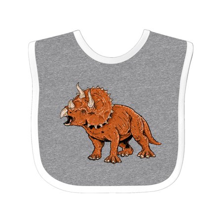 

Inktastic Triceratops Roaring Gift Baby Boy or Baby Girl Bib