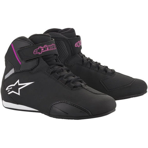 Alpinestars Stella Sektor Womens Motorcycle Shoes Black/Pink 10.5 USA