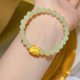 thumbnail image 1 of Pulsera del año del dragón con forma de bola de masa hervida, colgante de la marca Dragon Fu, diseño de nicho de lujo ligero y sencillo para novia, 1 of 3