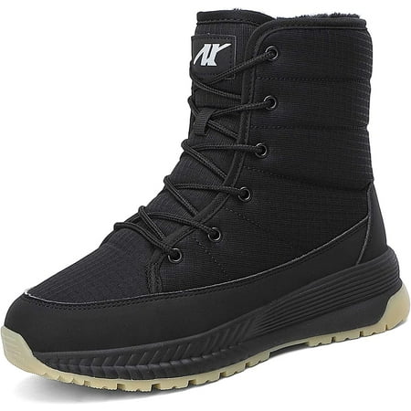 

Womens Snow Boots Winter Warm Plush Fleece Lined Ankle Booties Waterproof Zipper Lace-up Outdoor Hiking Shoes