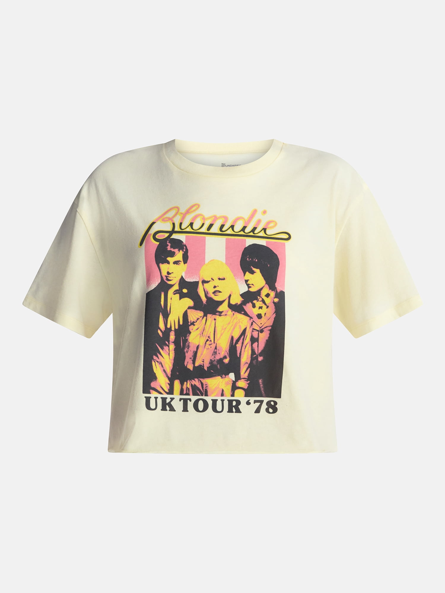 No Boundaries Blondie UK Tour Women's Graphic Boyfriend Tee, Sizes XXS-XXL