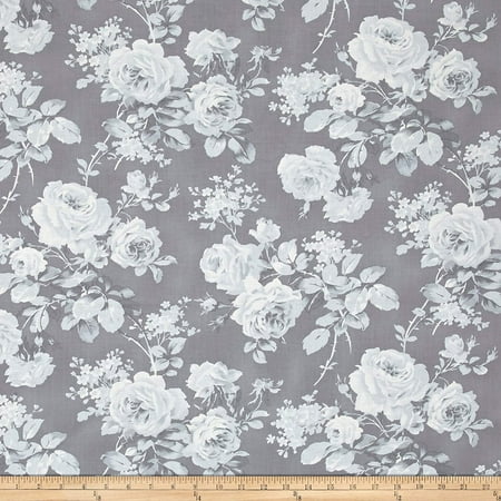 Shape Material (FreeSpirit Fabrics Free Spirit 0525000 Tanya Whelan Shades Royal Rose Yard, Grey, Fabric type: 100% Cotton By Free Spirit)