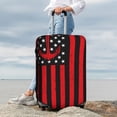 thumbnail image 7 of Hirioo Nautical American Flag for Elasticity Suitcase Cover (No luggage Included) Durable Luggage Protector Fits 18-32 Inch Luggage-Medium, 7 of 7
