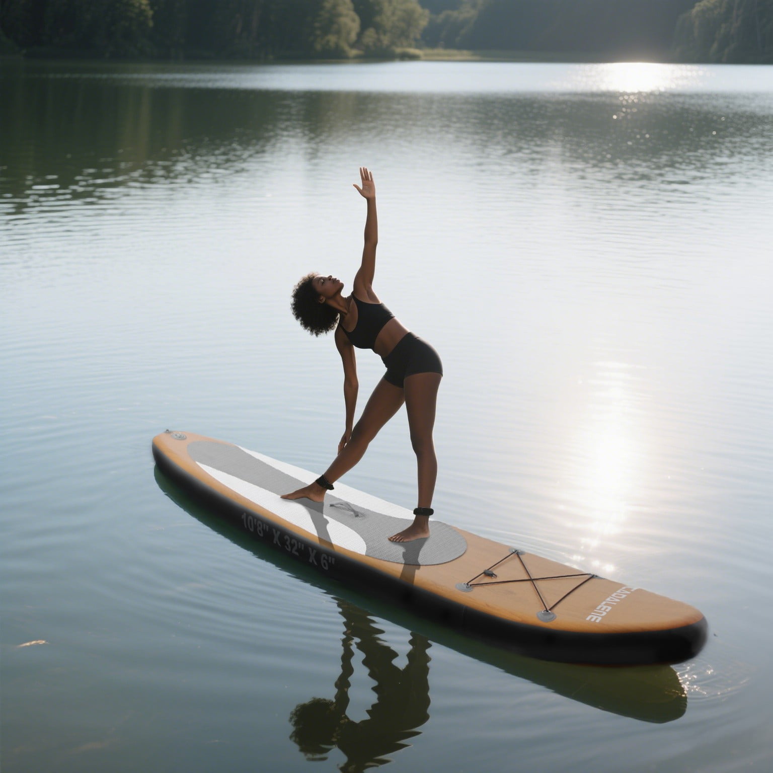 OZVMZQ  10'8'' Inflatable Stand up Paddle Board , Extra Wide SUP, with Premium Accessories Included Waterproof Dry Bag ,for Yoga Fishing