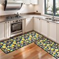 thumbnail image 3 of Kitchen Rugs Sets Of 2,Yellow Lemon Fruit Slices DarkBlue Pattern Anti Fatigue Kitchen Mat Rugs Non Slip Washable,Decorative Kitchen Floor Mats for Kitchen,Sink,Laundry,17"x47"+17"x47", 3 of 5