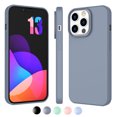 thumbnail image 1 of CocoStake Compatible with iPhone 13 Pro Case 6.1 " 2021 , Liquid Silicone Full Body Protection Cover Case with Screen and Camera Protection, Soft Microfiber Lining [Gray], 1 of 7