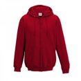 thumbnail image 1 of Awdis - Sudadera lisa con capucha y cremallera completa - Correr/Fitness (Rojo intenso), 1 of 2