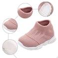 thumbnail image 5 of Dakaela Baby Boy Girl Sock Shoes Infant Non Slip Walking Shoes House Slippers Soft Rubber Sole Breathable Toddler Outdoor Sneakers Pink 4, 5 of 6