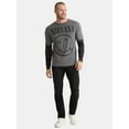 thumbnail image 2 of Nirvana Men's & Big Men's Smiley Graphic Tee with Long Sleeves, Sizes S-3XL, 2 of 5