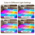 thumbnail image 7 of ODIKA 6'x9' Washable Area Rug Non-Slip, Chair-Friendly, Ombre Checkered Short Plaid Grid Groovy Blocks Gradient Pile for Dining Room, Under Table, Office Décor, 7 of 7