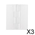 thumbnail image 1 of Bisagras De Piano Para Puerta Plegable De Plástico Acrílico Transparente, 3x2 Uds., 45x38mm 3 piezas, 1 of 6