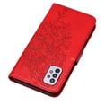 thumbnail image 4 of Dteck Samsung A32 Case 5G, Butterfly Patterned Wallet Case, Magnetic Hand Strap Credit Card Holder Slots Synthetic Leather Kickstand Protective Cover For Samsung Galaxy A32 5G, Red, 4 of 11