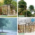 thumbnail image 5 of 6x8 FT Greenhouse for Outdoors,Polycarbonate Greenhouse with Quick Setup Structure and Roof Vent,Aluminum Greenhouses Heavy Duty,Large Walk-in Greenhouse for Winter Garden,Backyard,Patio,Lawn, 5 of 7