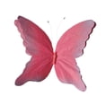 thumbnail image 2 of Mariposa artificial, decoración de pared con mariposas falsas para dormitorio, hogar, exteriores. Rosa, 2 of 9