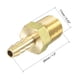 thumbnail image 5 of Conector de tubo de latón Uxcell con rosca macho recta para agua, aire y combustible 1/8"x1/8 NPT, 5 of 6