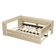 thumbnail image 6 of Euroco Upholstery Full Size Platform Bed with Desk and Shelves, Trundle Bed and USB Charging for Kids, Beige, 6 of 14