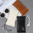thumbnail image 3 of TNOBHG Glasses Bag Thickened Faux Leather Glasses Storage Bag with Metal Spring Opening Waterproof Portable Travel Makeup Small Item Pouch Eyeglass Case, 3 of 8