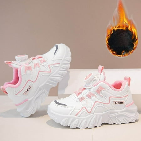

Kids Shoes Girls Girls Running Shoes Warm Boys Sneakers Shoes for Boys Boys Athletic Shoes Cotton Girls Sneakers Girls fashion new comfortable sports shoes Red 30