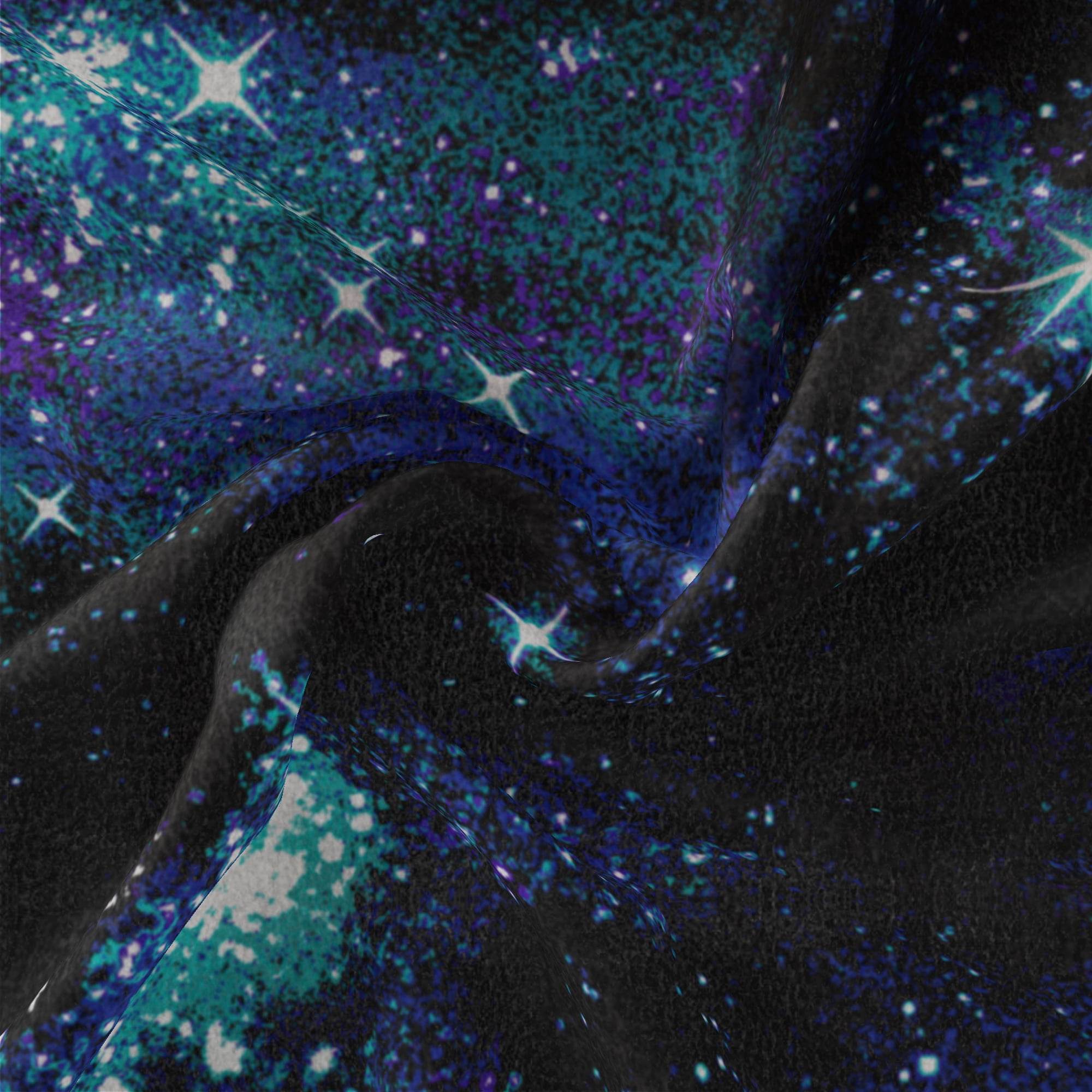 Mainstays 54" x 1.5 yard Lux Anti-pill Fleece Galaxy Fabric Precut, Navy