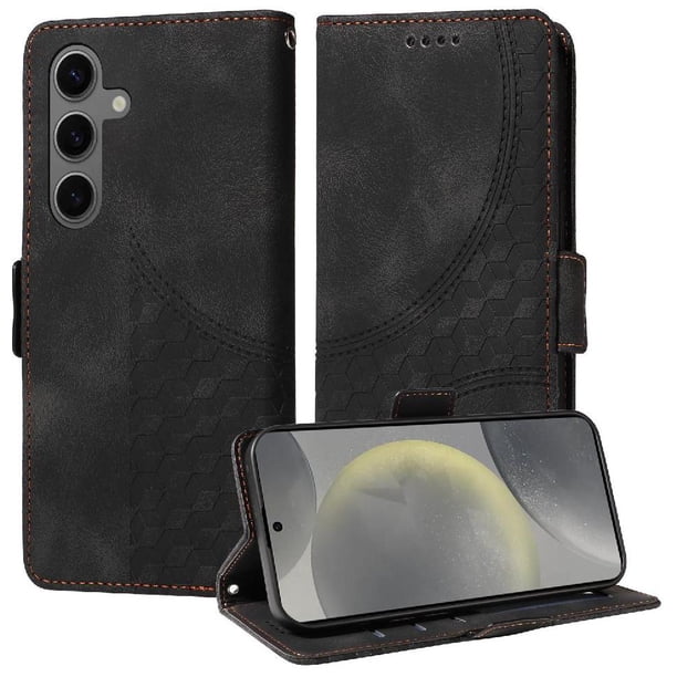 Funda GANGXUN para Samsung Galaxy S24 Plus con diseño acolchado elegante, cuero PU, protección total y ajuste preciso