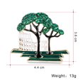 thumbnail image 3 of Bonito edificio de aleación de moda con broche de árbol, joyería para mujer, 3 of 6