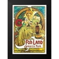 thumbnail image 2 of Mucha, Alphonse 14x18 Black Modern Framed Museum Art Print Titled - Fox-Land Jamaica Maps, 1897, 2 of 5