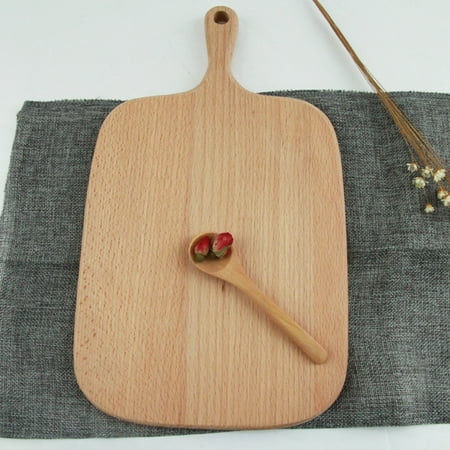 Wooden Chopping Board - Bread Fruit Vegetables Beech Wood Cutting Board Chopping Antibacterial Wooden Pizza Plate - Burlywood