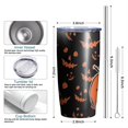 thumbnail image 6 of 20oz Tumblers Witch Pumpkin Halloween Pattern Stainless Steel Vacuum Insulated Double Wall Travel Tumbler Cups Mug with Lid and Straw,Cleaning Brush for Cold & Hot Drinks, 6 of 7